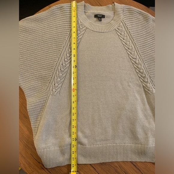 Simply Vera Vera Wang Womens Dove Gray Bat Wing Sleeves Sweater in Size XXL - Picture 10 of 10